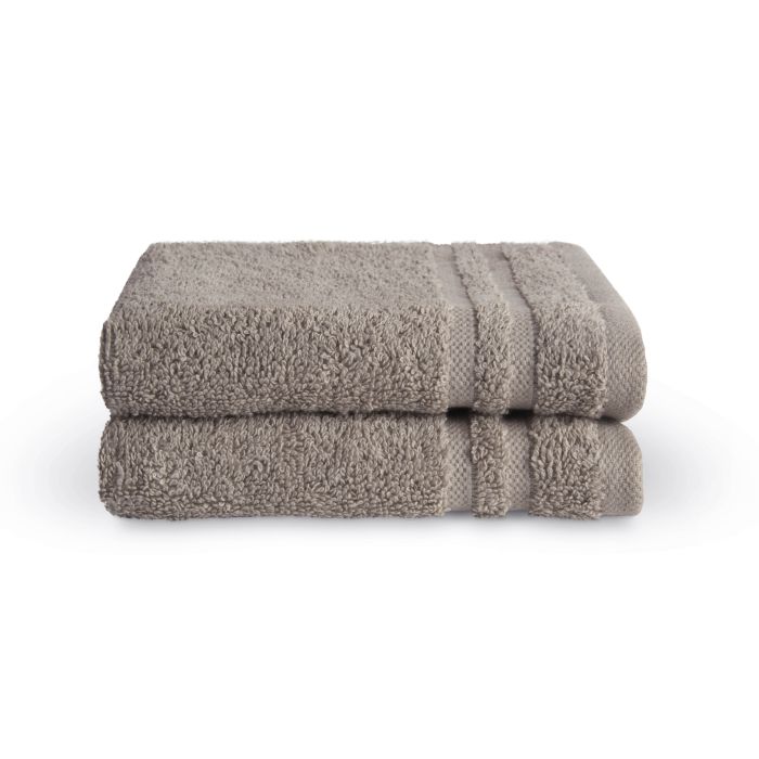 Bath Basics gastendoek 30x50cm taupe (2 stuks)