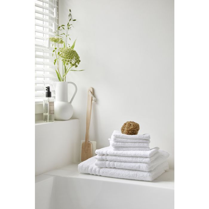 Bath Basics gastendoek 30x50cm wit (2 stuks)
