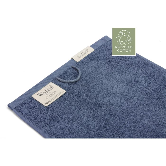 Remade Cotton gastendoek 30x50cm blauw (2 stuks)