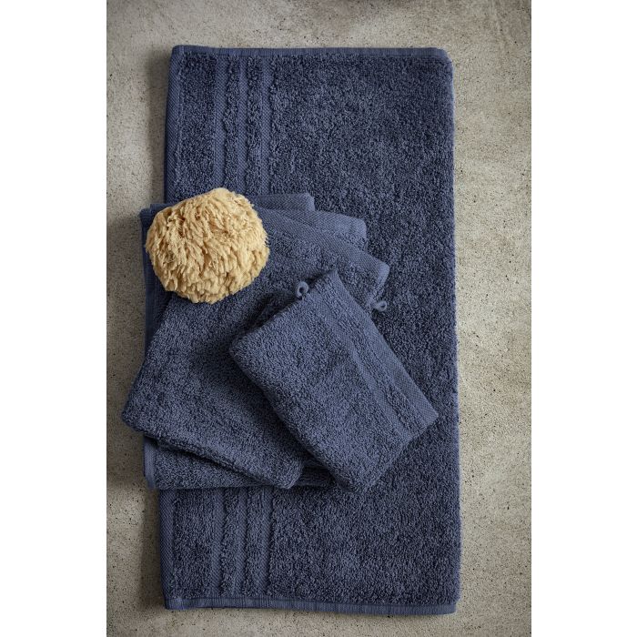 Bath Basics washand 16x21cm blauw (4 stuks)