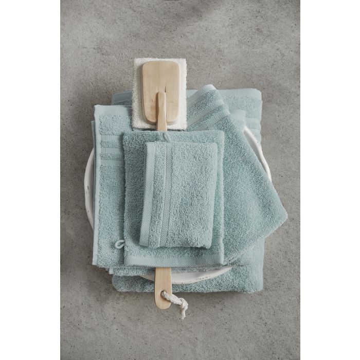 Bath Basics washand 16x21cm zeeblauw (4 stuks)