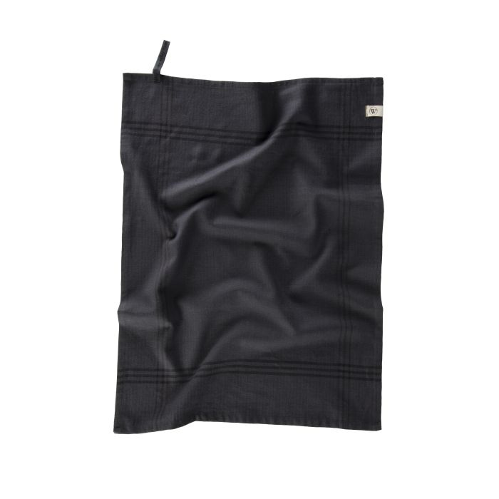 Line Out theedoek 50x70cm off-black