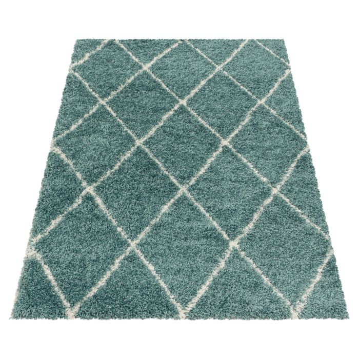 Alvor Shaggy vloerkleed hoogpolig rechthoek 240x340cm blauw
