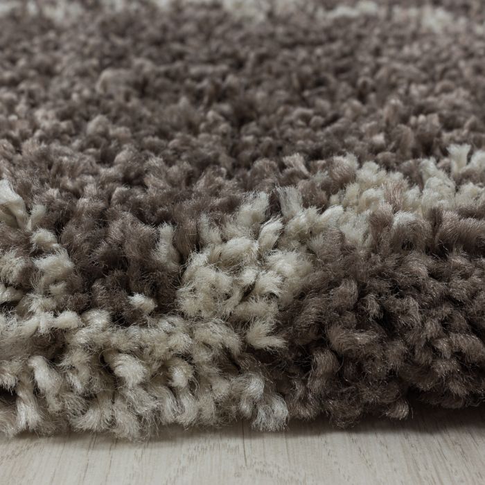 Alvor Shaggy vloerkleed hoogpolig rechthoek 120x170cm taupe