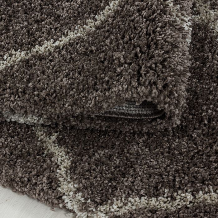 Alvor Shaggy vloerkleed hoogpolig rechthoek 240x340cm taupe