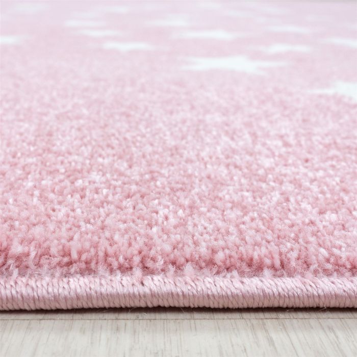 Bambi Ster kinderkamer vloerkleed laagpolig rechthoek 160x230cm roze