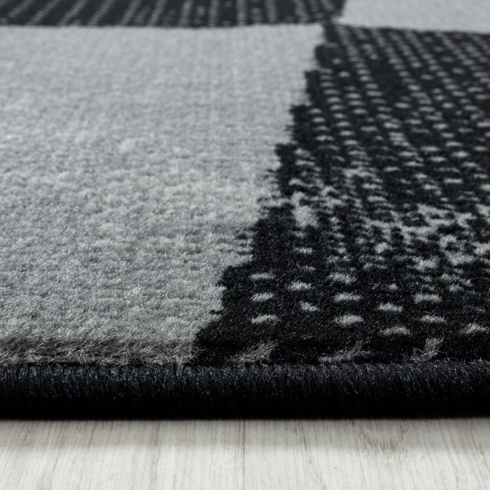 Base Vory vloerkleed laagpolig loper 80x250cm zwart