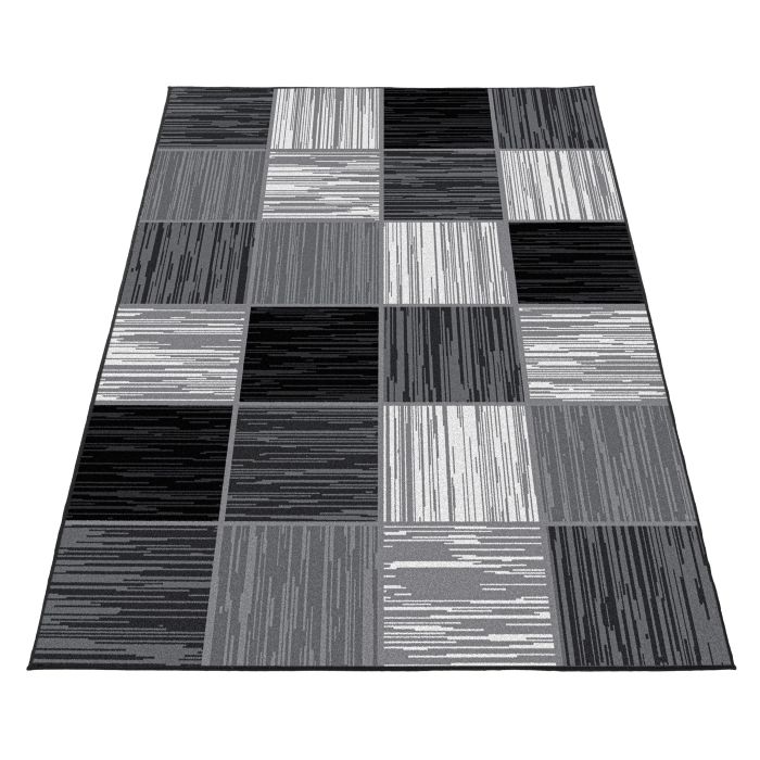 Base Bloks vloerkleed laagpolig rechthoek 160x230cm zwart