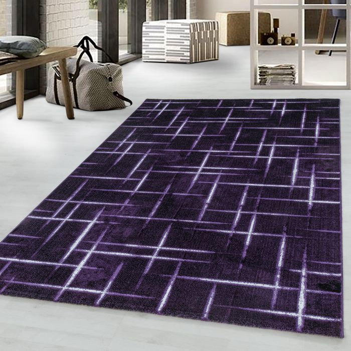 Costa Fisk vloerkleed laagpolig rechthoek 240x340cm lila