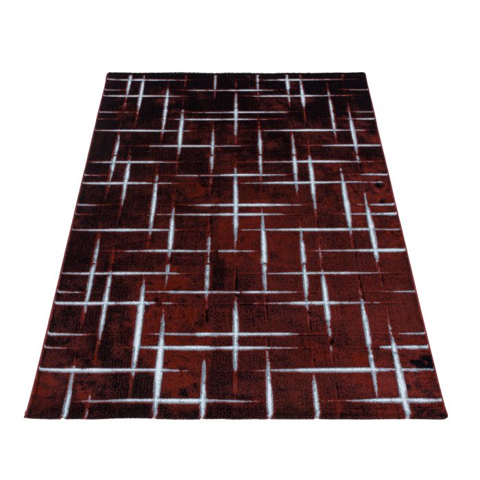 Costa Fisk vloerkleed laagpolig rechthoek 80x150cm rood