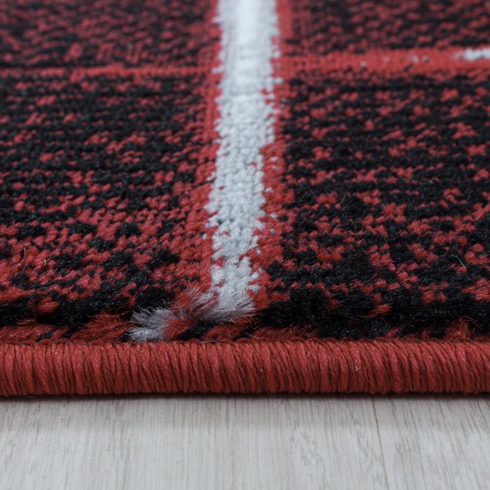 Costa Fisk vloerkleed laagpolig rechthoek 80x150cm rood