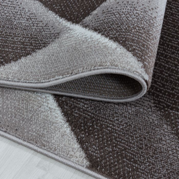 Costa Carp vloerkleed laagpolig rechthoek 200x290cm bruin