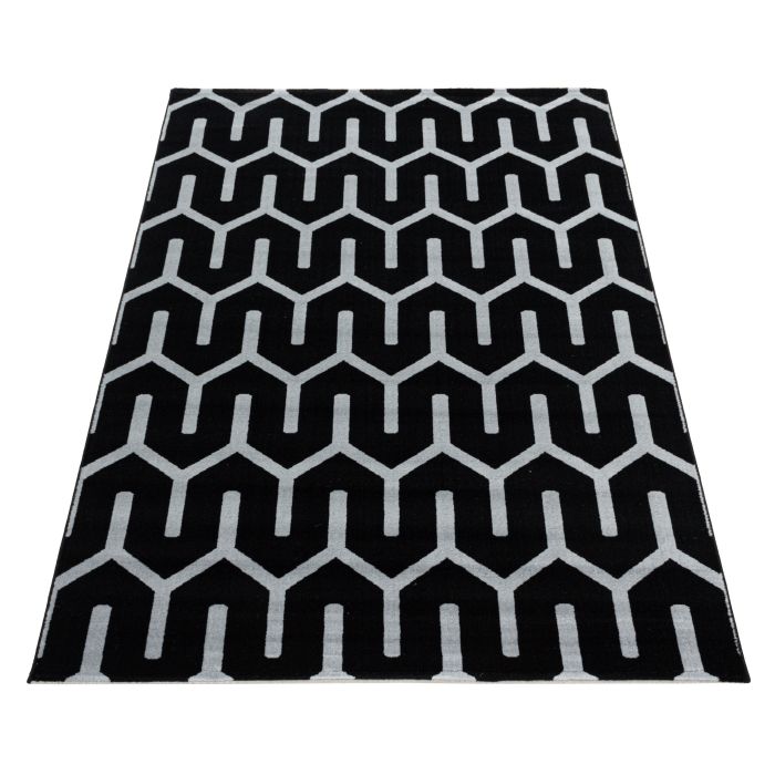Costa Blas vloerkleed laagpolig rechthoek 120x170cm zwart