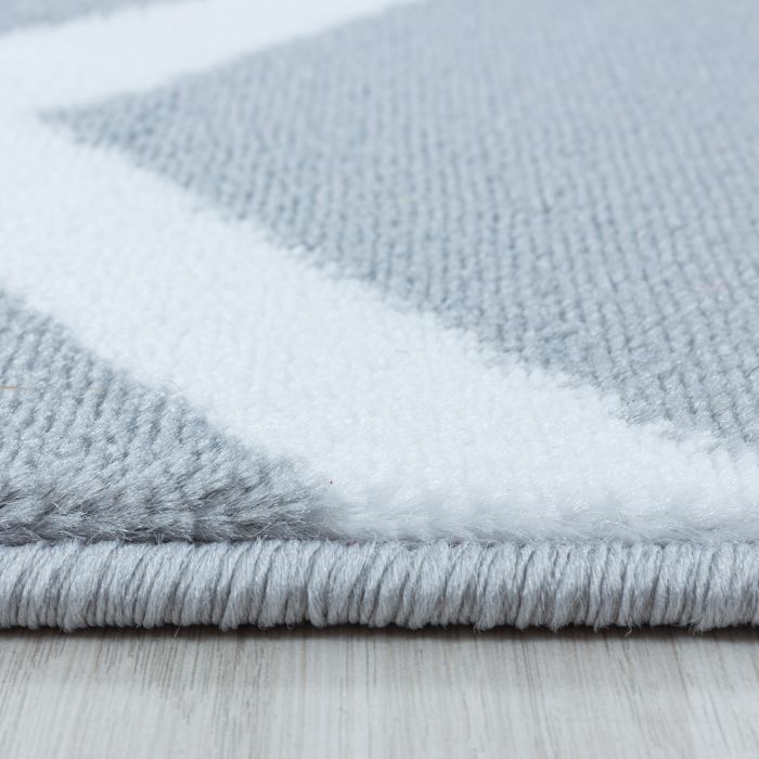 Costa Blas vloerkleed laagpolig rechthoek 140x200cm grijs