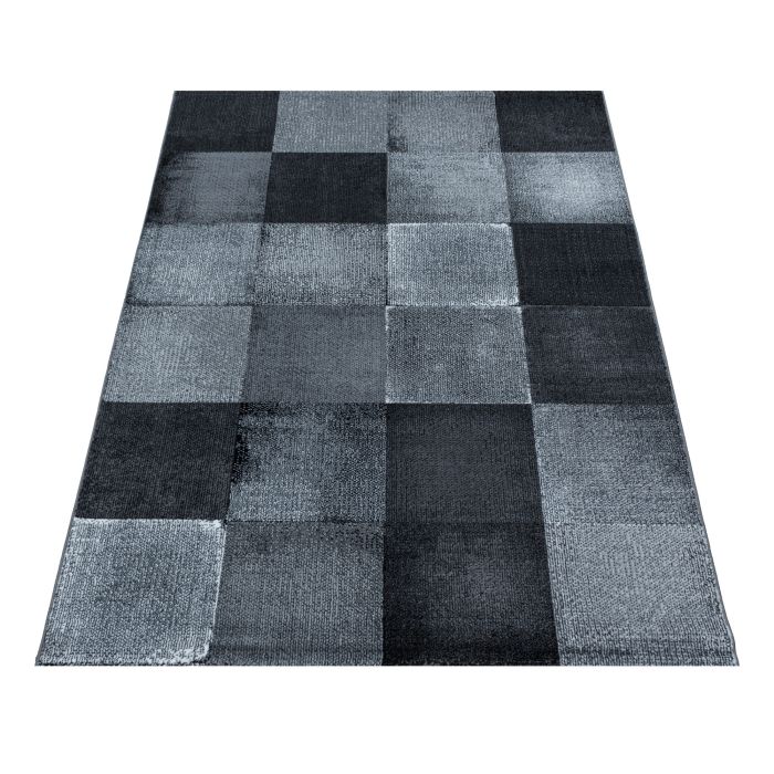 Costa Duva vloerkleed laagpolig rechthoek 120x170cm zwart