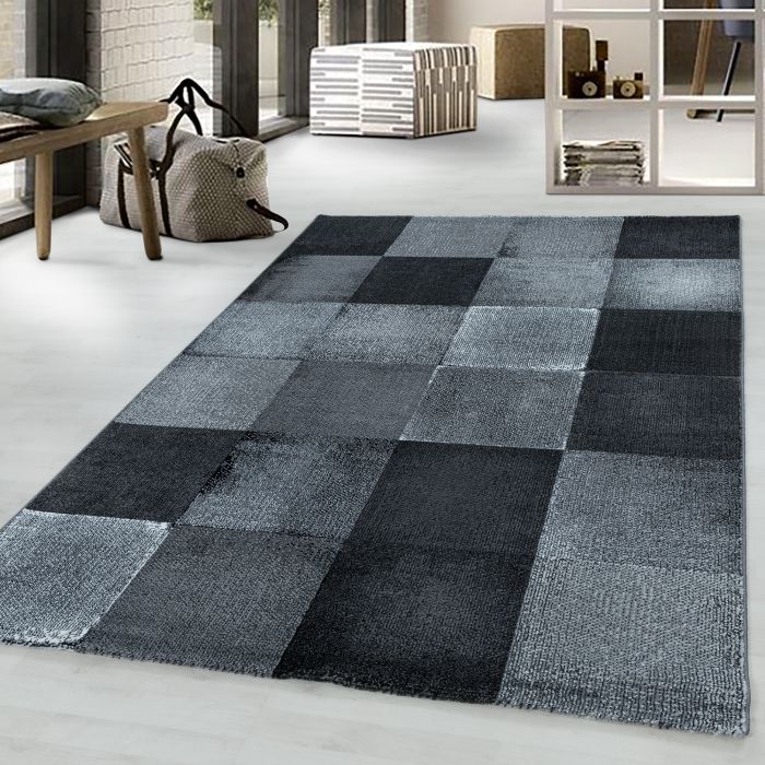 Costa Duva vloerkleed laagpolig rechthoek 120x170cm zwart