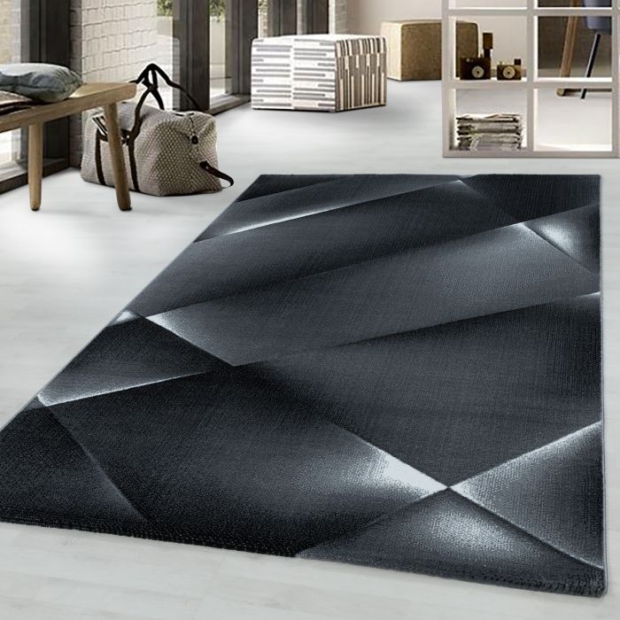 Costa Bary vloerkleed laagpolig rechthoek 200x290cm zwart
