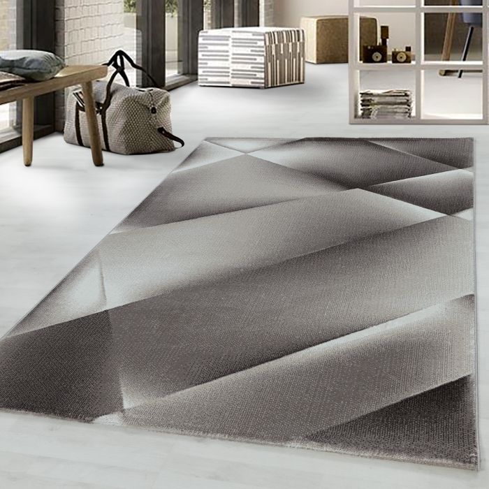 Costa Bary vloerkleed laagpolig rechthoek 140x200cm bruin
