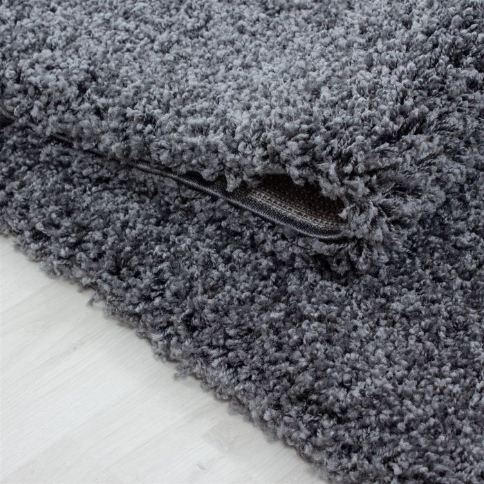 Dream Shaggy vloerkleed hoogpolig rechthoek 65x130cm grijs