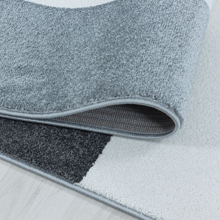 Efor Elips vloerkleed laagpolig rechthoek 120x170cm blauw