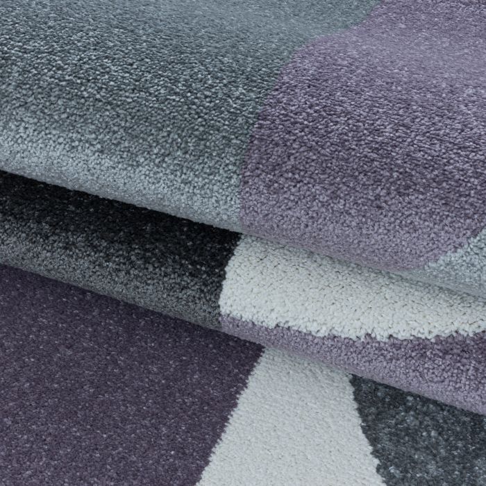 Efor Elips vloerkleed laagpolig rechthoek 140x200cm violet