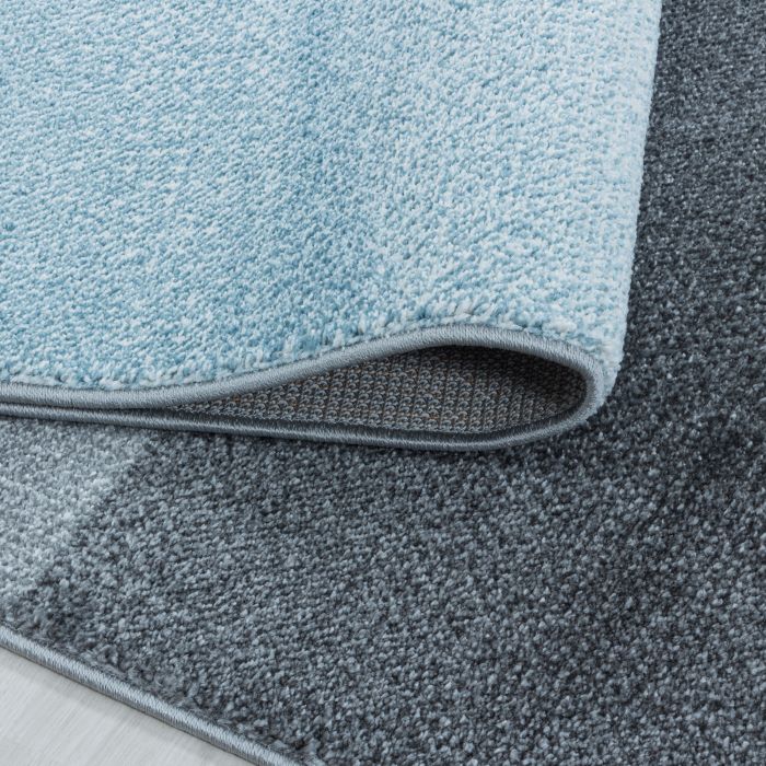 Efor Trapz vloerkleed laagpolig rechthoek 140x200cm blauw