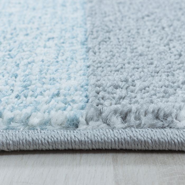 Efor Trapz vloerkleed laagpolig rechthoek 140x200cm blauw