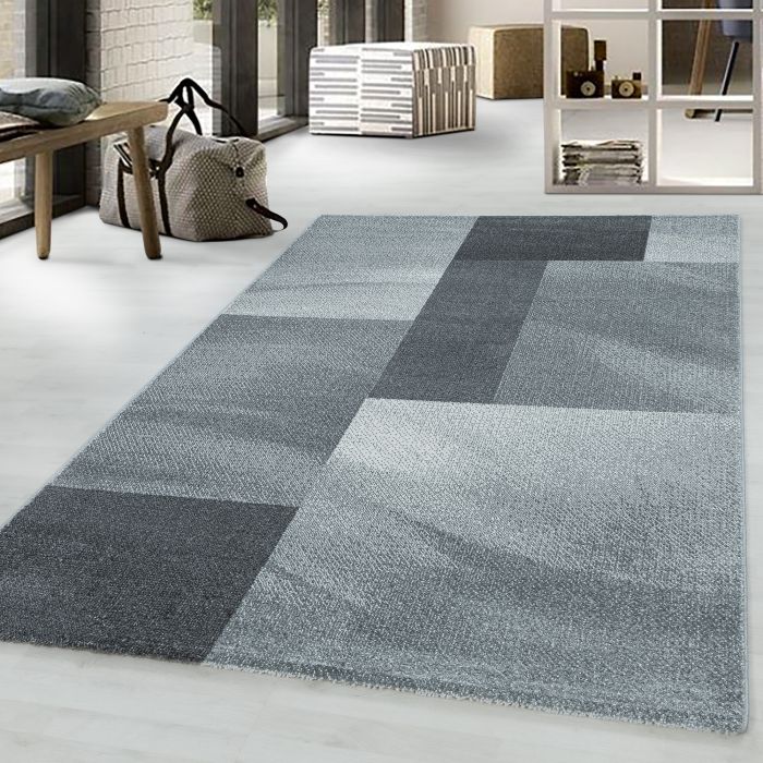 Efor Trapz vloerkleed laagpolig rechthoek 160x230cm grijs