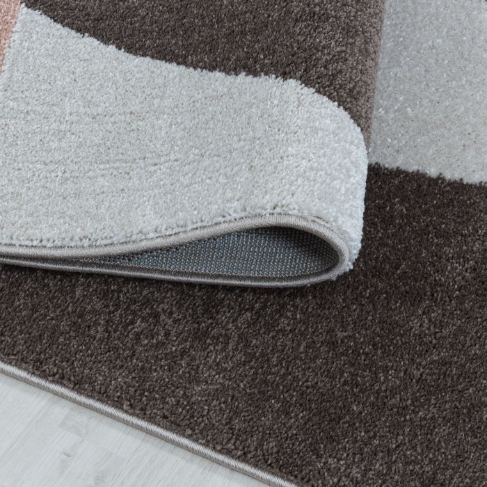 Efor Hexa vloerkleed laagpolig rechthoek 80x150cm roos
