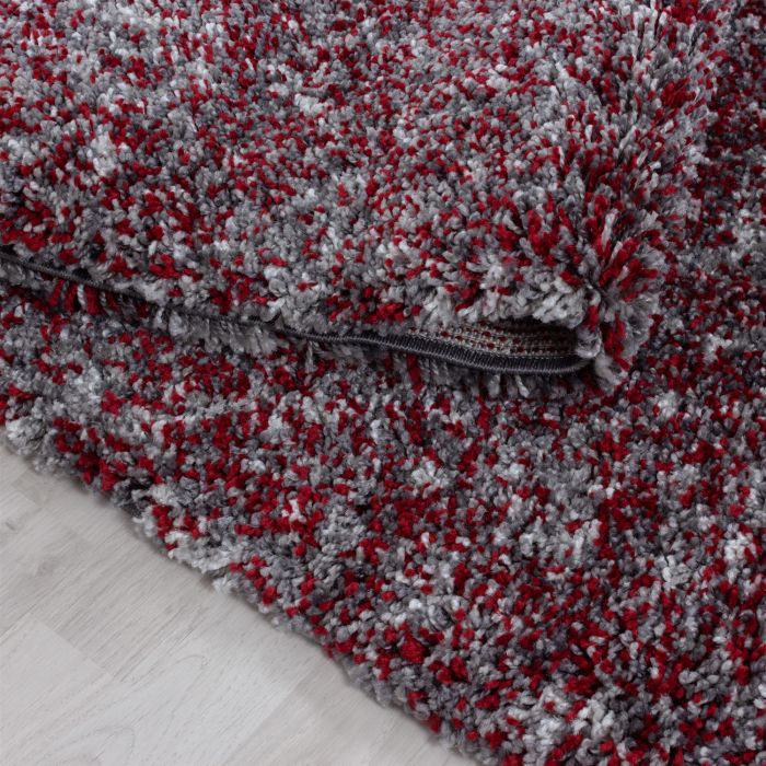 Enjoy Shaggy vloerkleed hoogpolig rechthoek 60x110cm rood