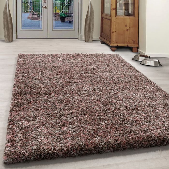 Enjoy Shaggy vloerkleed hoogpolig rechthoek 160x230cm roos