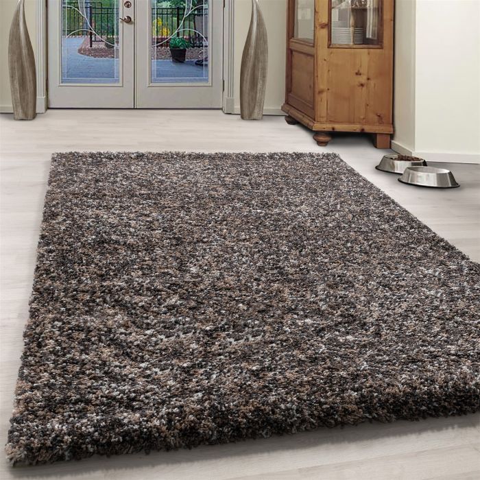 Enjoy Shaggy vloerkleed hoogpolig rechthoek 60x110cm taupe