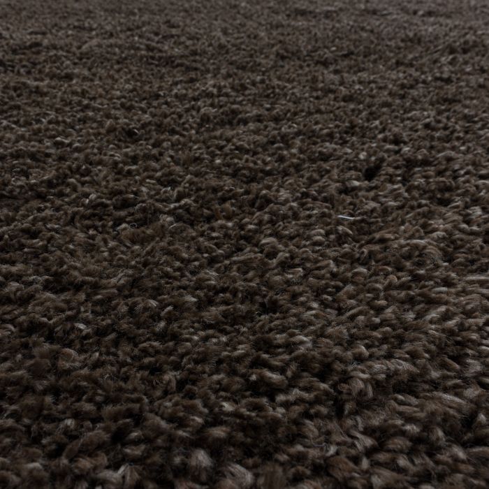 Fluffy Shaggy vloerkleed hoogpolig rechthoek 120x170cm bruin