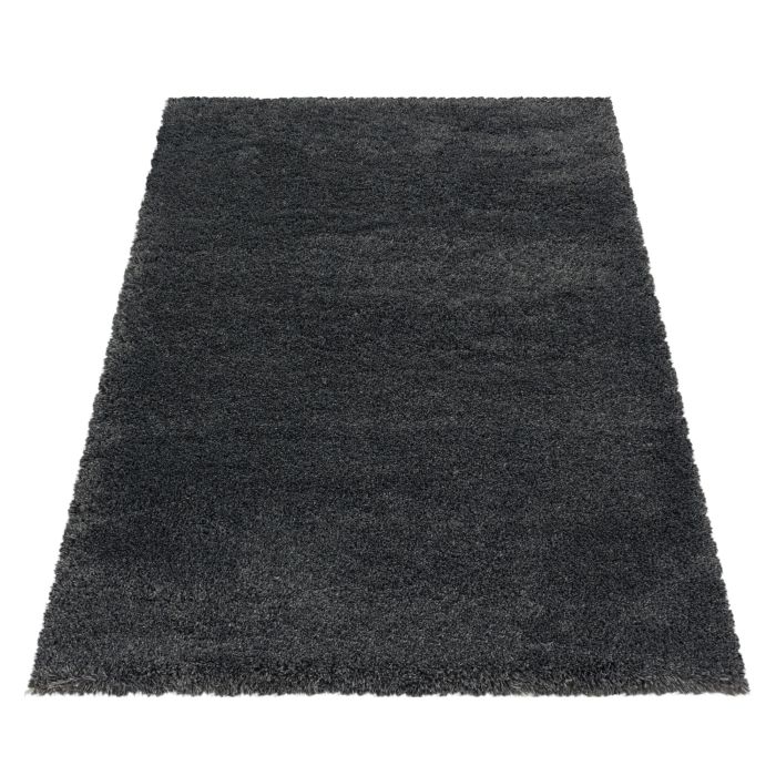 Fluffy Shaggy vloerkleed hoogpolig rechthoek 160x230cm grijs