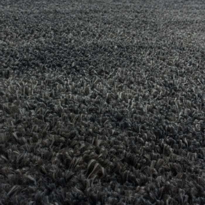 Fluffy Shaggy vloerkleed hoogpolig rechthoek 160x230cm grijs