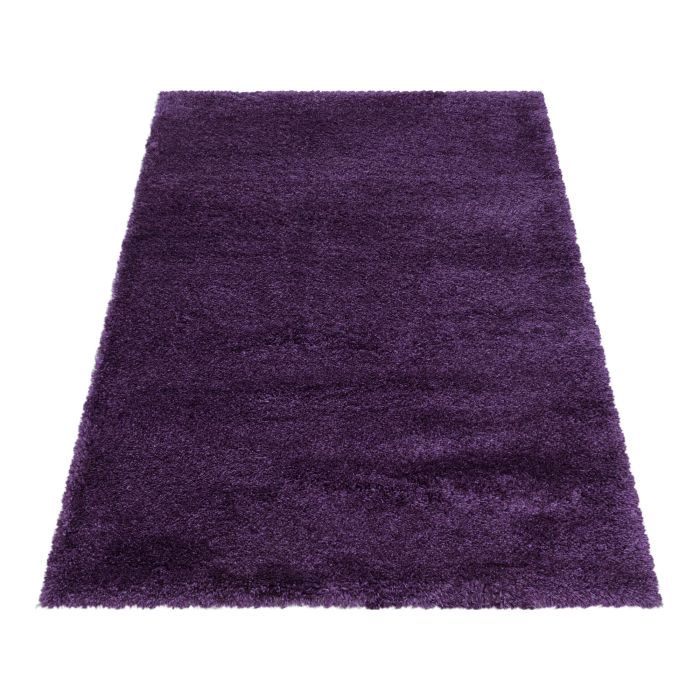Fluffy Shaggy vloerkleed hoogpolig rechthoek 140x200cm lila
