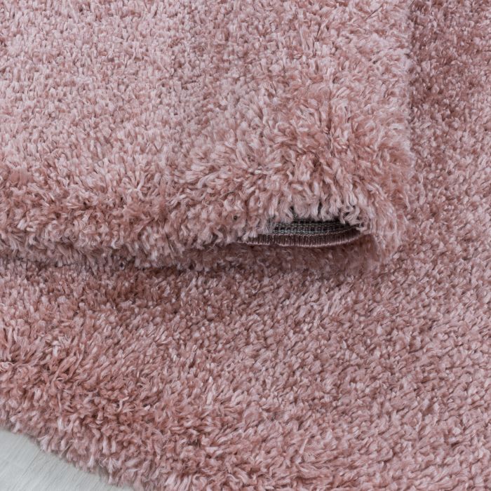 Fluffy Shaggy vloerkleed hoogpolig rechthoek 160x230cm roos