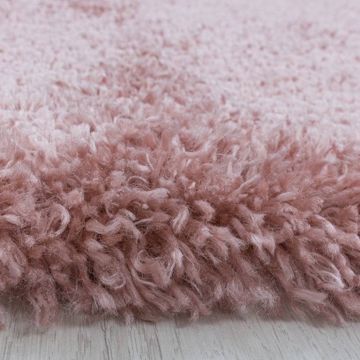 Fluffy Shaggy vloerkleed hoogpolig rechthoek 160x230cm roos