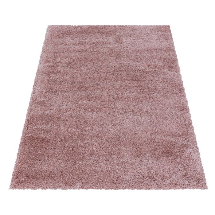 Fluffy Shaggy vloerkleed hoogpolig rechthoek 160x230cm roos