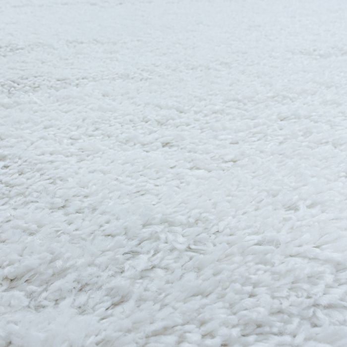 Fluffy Shaggy vloerkleed hoogpolig rechthoek 240x340cm wit