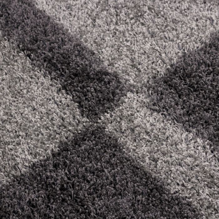 Gala Shaggy vloerkleed hoogpolig rechthoek 200x290cm grijs