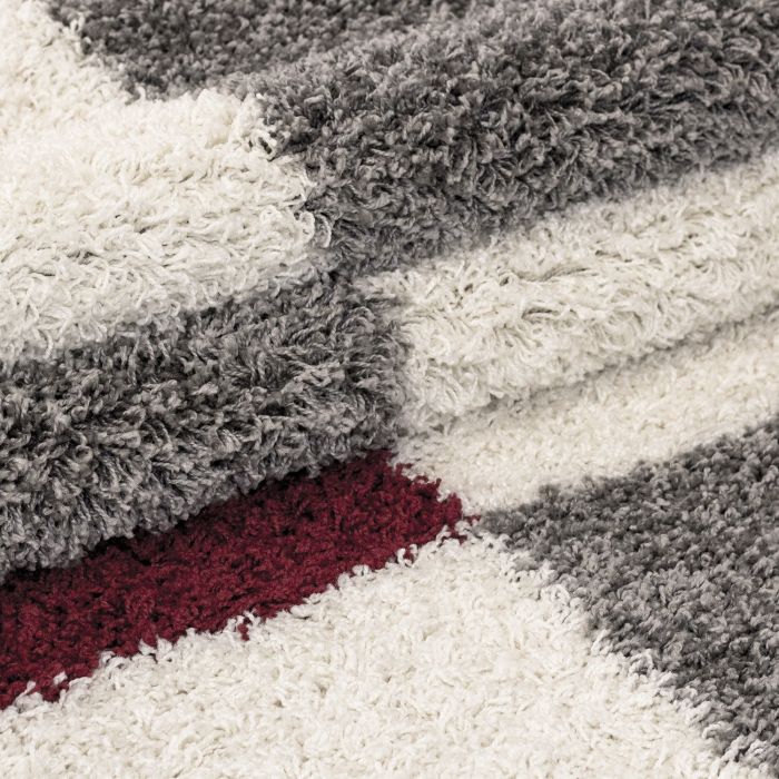 Gala Shaggy vloerkleed hoogpolig rechthoek 200x290cm rood
