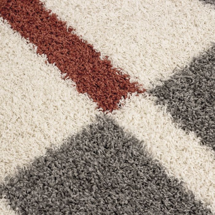 Gala Shaggy vloerkleed hoogpolig rechthoek 280x370cm terra