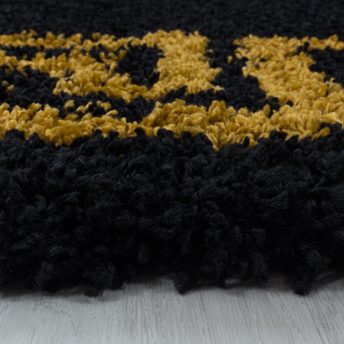Hera Shaggy vloerkleed hoogpolig rechthoek 120x170cm goud