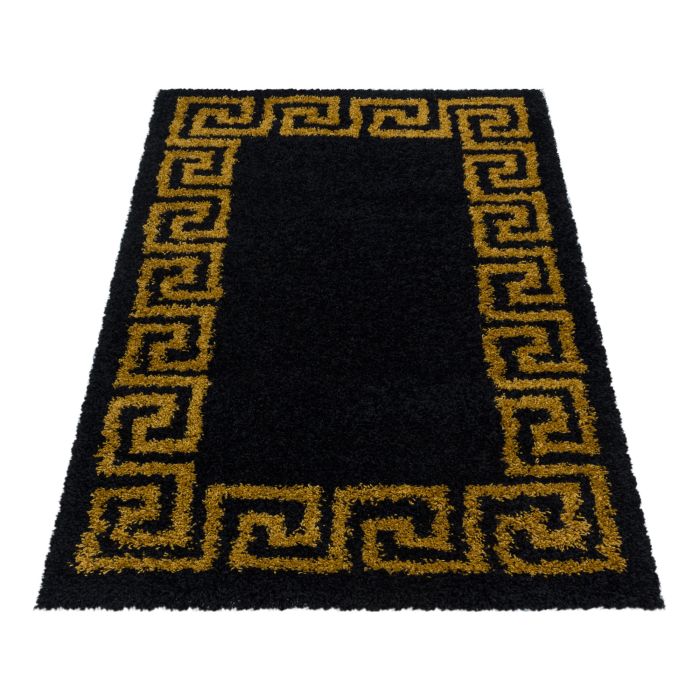 Hera Shaggy vloerkleed hoogpolig rechthoek 120x170cm goud