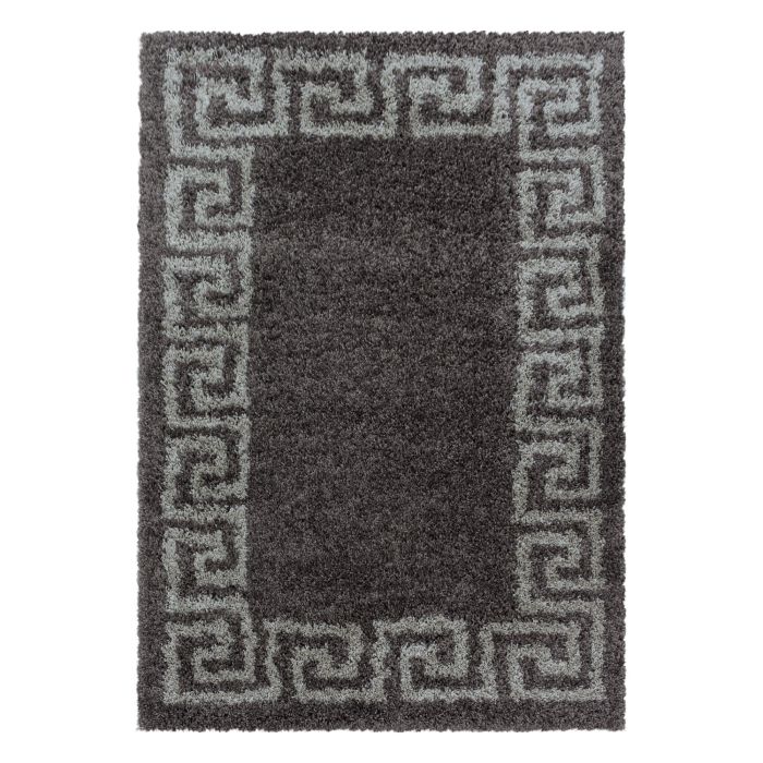 Hera Shaggy vloerkleed hoogpolig rechthoek 280x370cm taupe