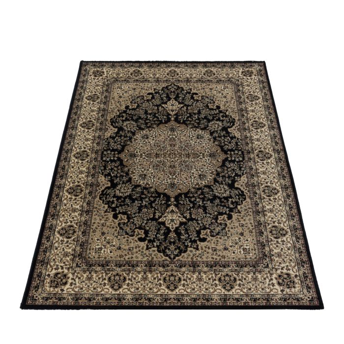 Kashmir Celtik vloerkleed laagpolig rechthoek 240x340cm zwart
