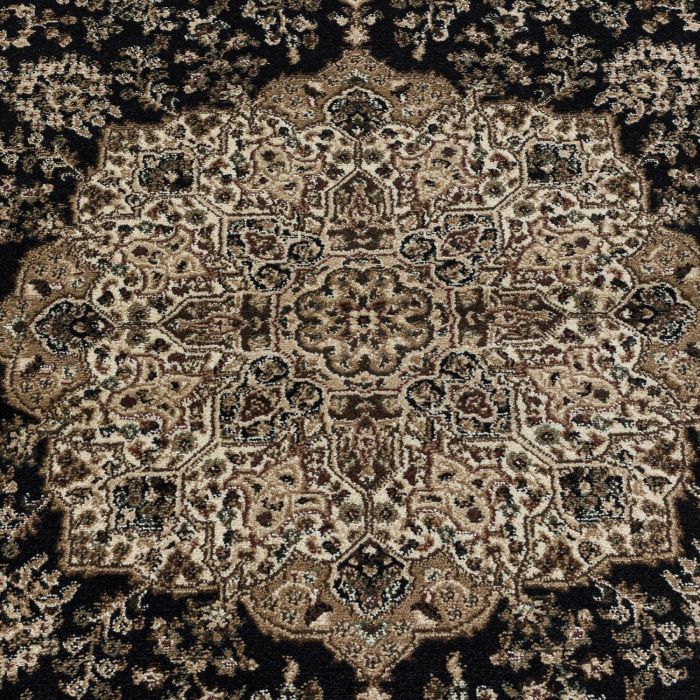 Kashmir Celtik vloerkleed laagpolig rechthoek 300x400cm zwart