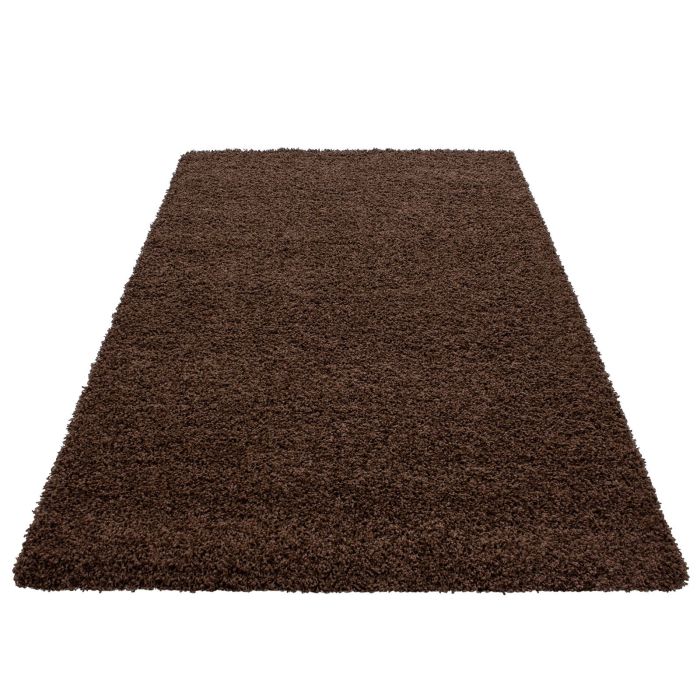 Life Shaggy vloerkleed hoogpolig rechthoek 200x290cm bruin