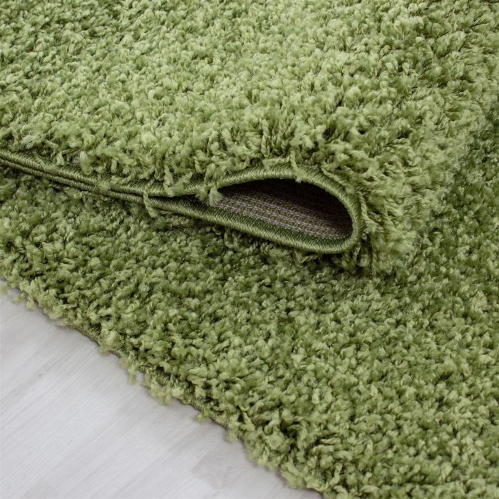 Life Shaggy vloerkleed hoogpolig rechthoek 80x150cm groen